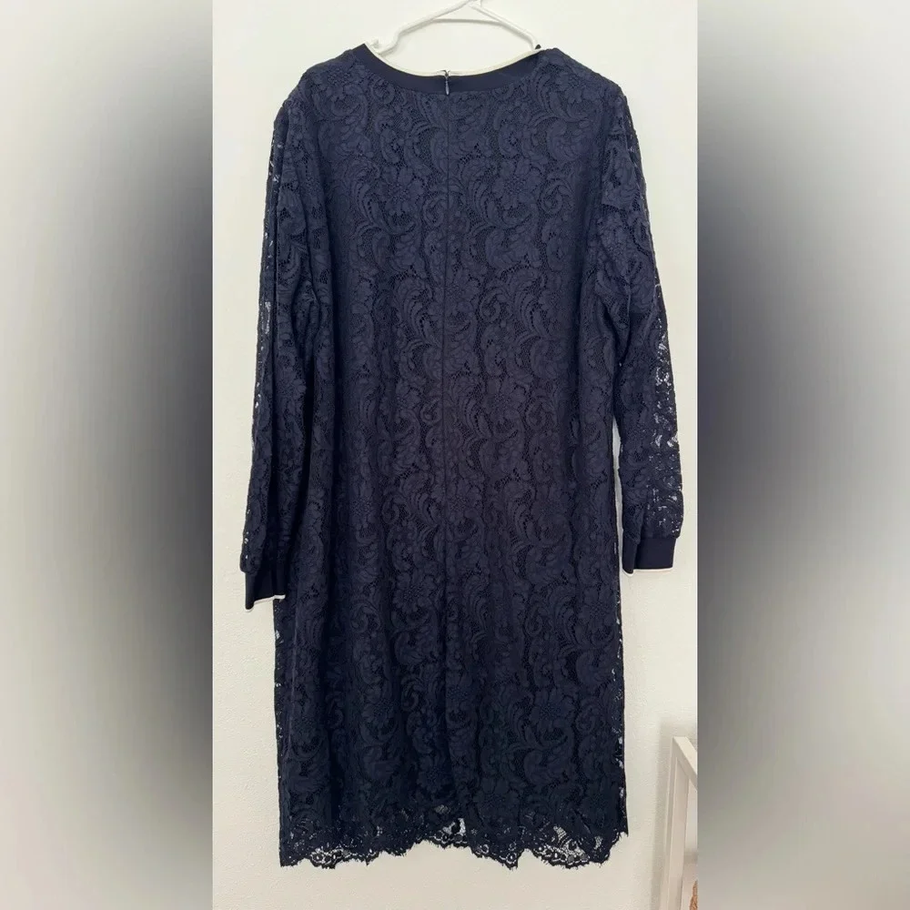 LAUREN RALPH LAUREN Yaritza Lace Overlay Mini Cocktail Dress Classy NWT 20W - Picture 2 of 10